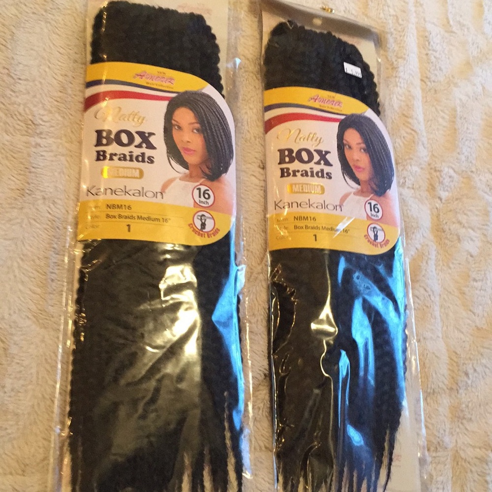 2 bags of Crochet Box Braid Hair